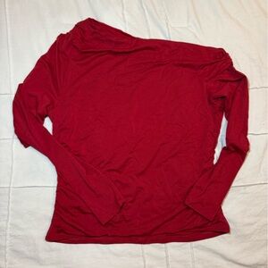 Red Long Sleeve Top